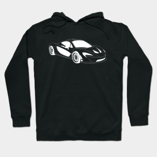 McLaren 720s White Outline Hoodie